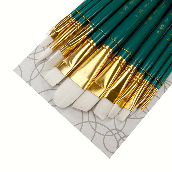 Royal Brush ZipLock Set White Taklon Filbert Variety — Fred Aldous