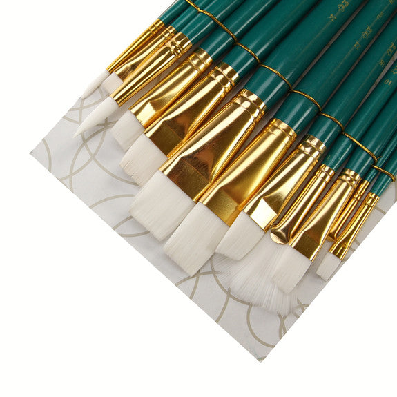 Royal Brush ZipLock Set White Taklon Round Variety — Fred Aldous