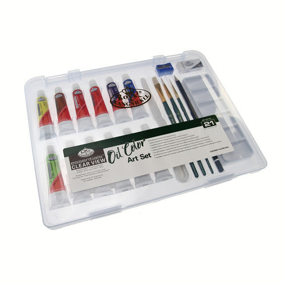 Royal Small Clear Case Art Sets - Oil