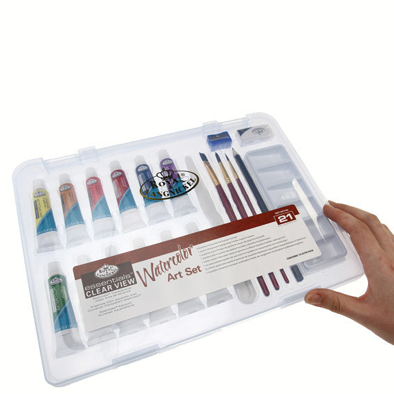 Royal Small Clear Case Art Sets - Watercolour Painting