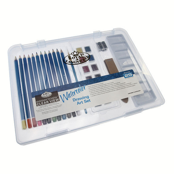 Royal Small Clear Case Art Sets - Watercolour Drawing