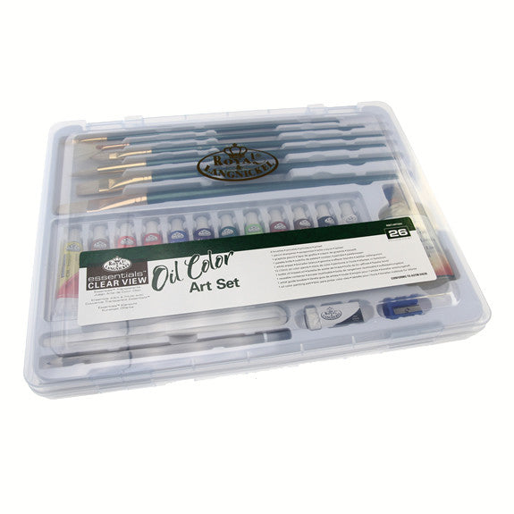 Royal Large Clear Case Art Sets - Oil