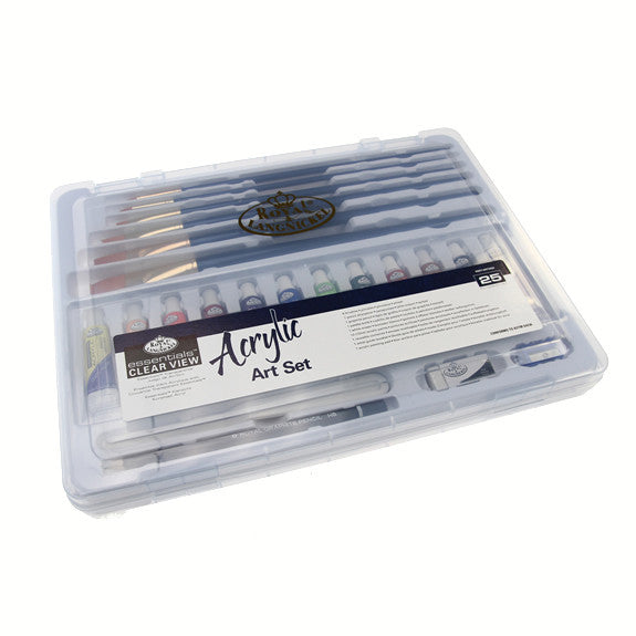 Royal Large Clear Case Art Sets - Acrylic