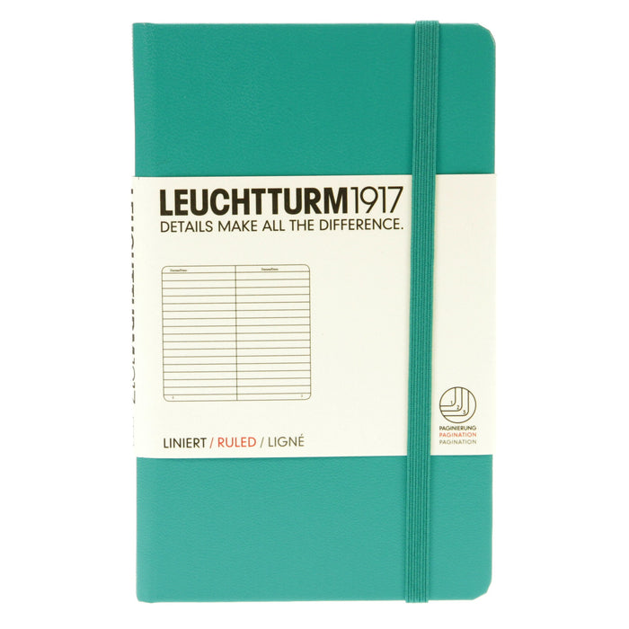 Leuchtturm 1917 Notebook Pocket Ruled Emerald