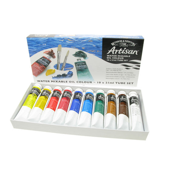 Winsor & Newton Artisan Water Mixable Oil Colour Set 10x 21ml