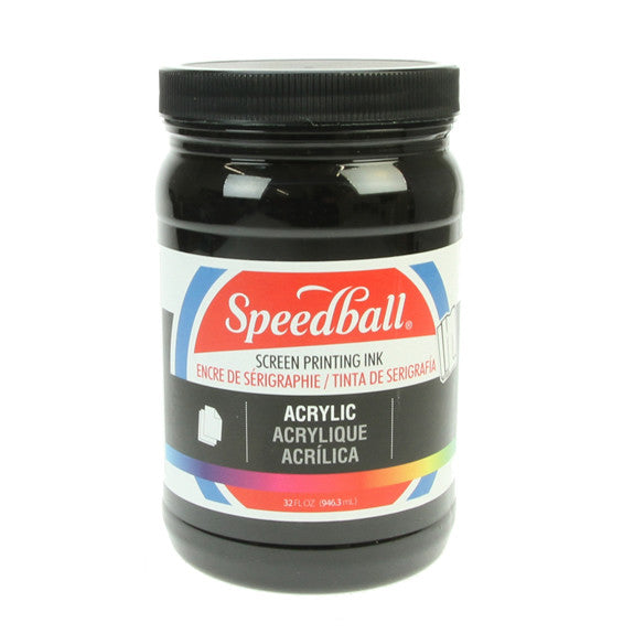 Speedball Acrylic Screen Printing Ink - Black 946.3ml