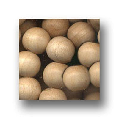 Wood Beads Natural 12mm Round 100 Pack