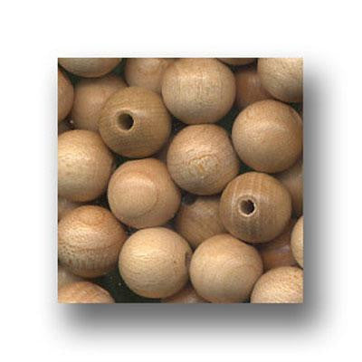Wood Beads 10mm Round 100 Pack