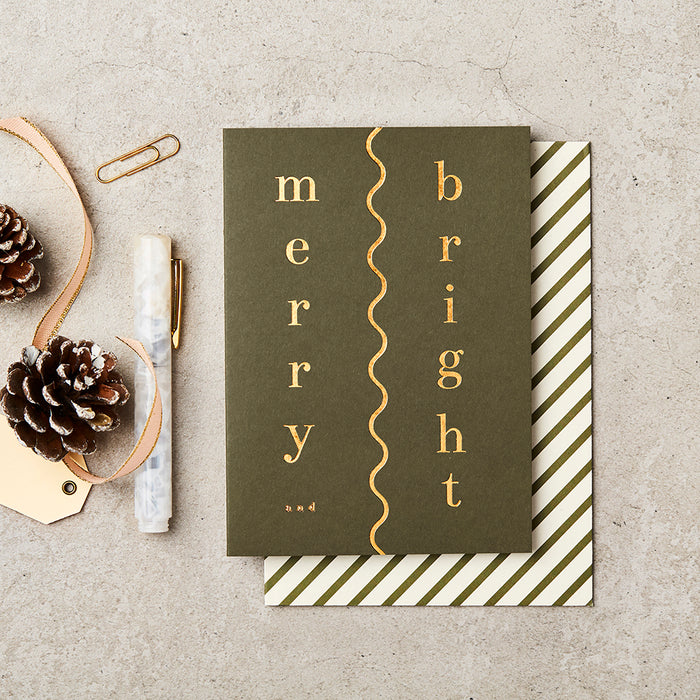 Merry & Bright Squiggle Card