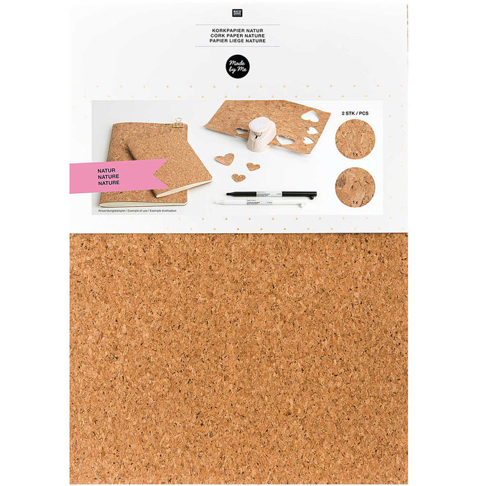 Made by Me: A4 Cork Paper Self Adhesive 2pcs