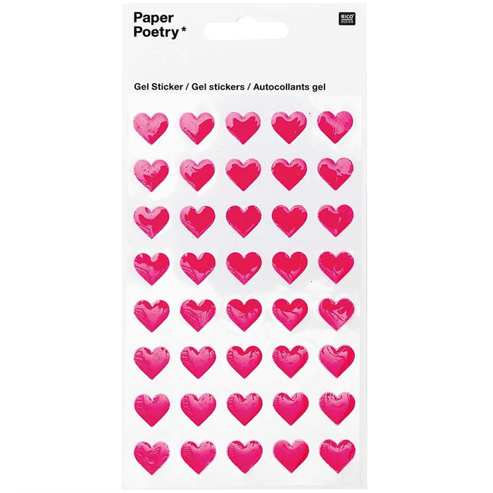 Rico Heart Gel Stickers
