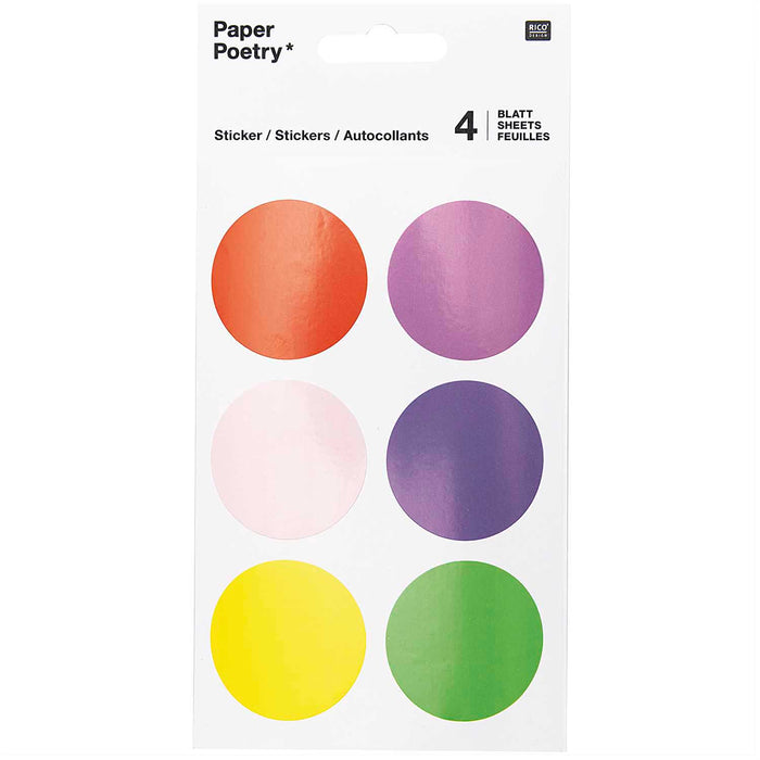 Paper Poetry: Stickers Circles - Multicoloured