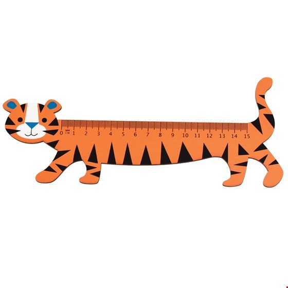 Tiger Wooden Ruler