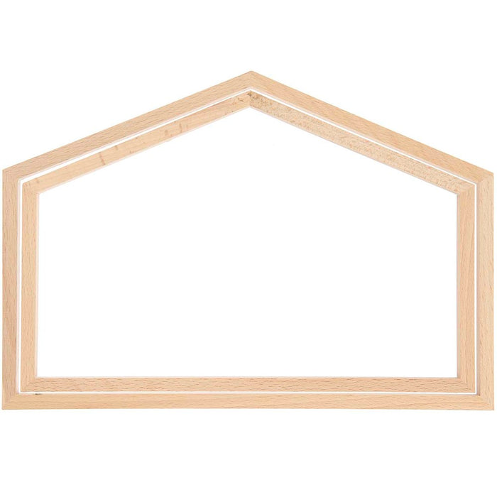 Decorative Embroidery Frame - Wide House Large