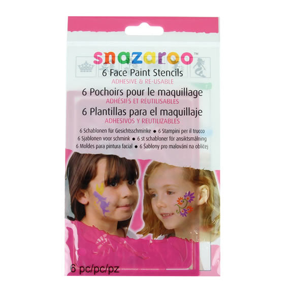 Snazaroo Face Paint Stencils - Pink Set