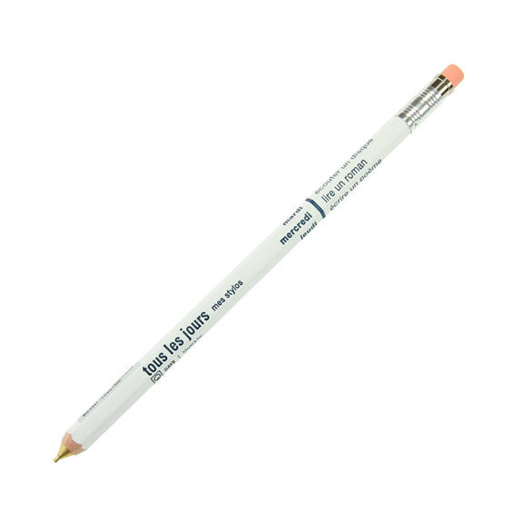 Mark's French Days Mechanical Pencil - White