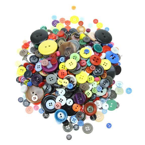 Assorted Buttons 500g Bag