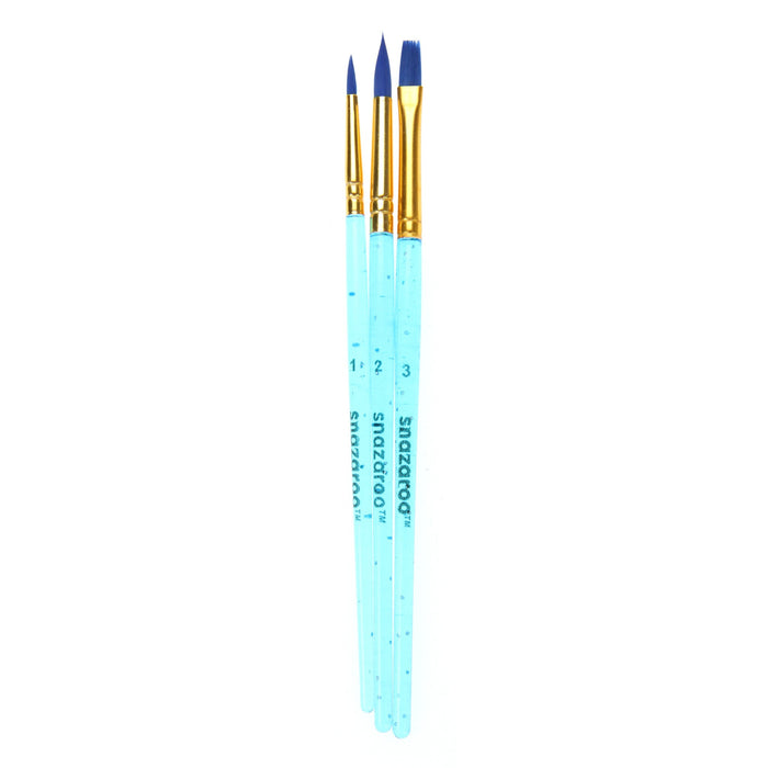 Snazaroo Brush Set Pk3 Blue