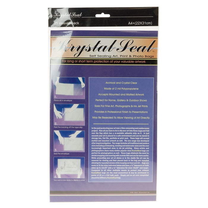 Krystal Seal Plasti Bag A4 25pk