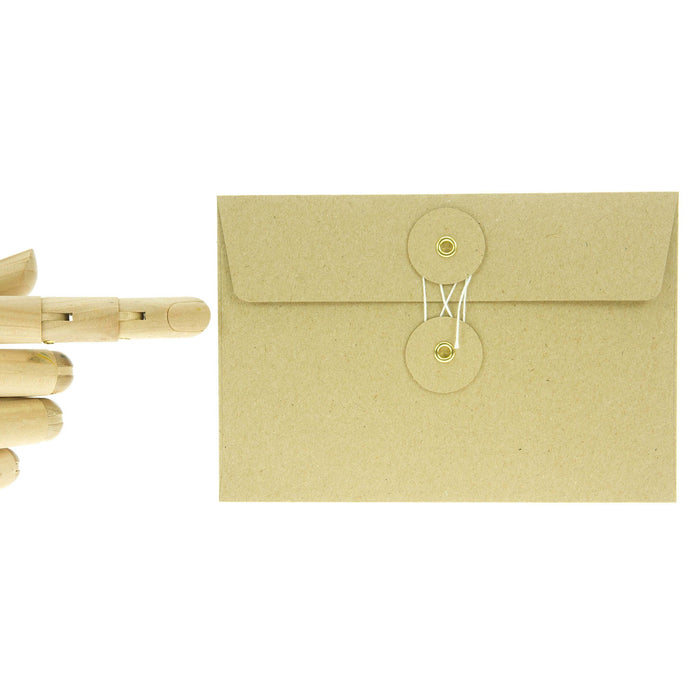 Midori Kraft Envelopes 8pk Brown