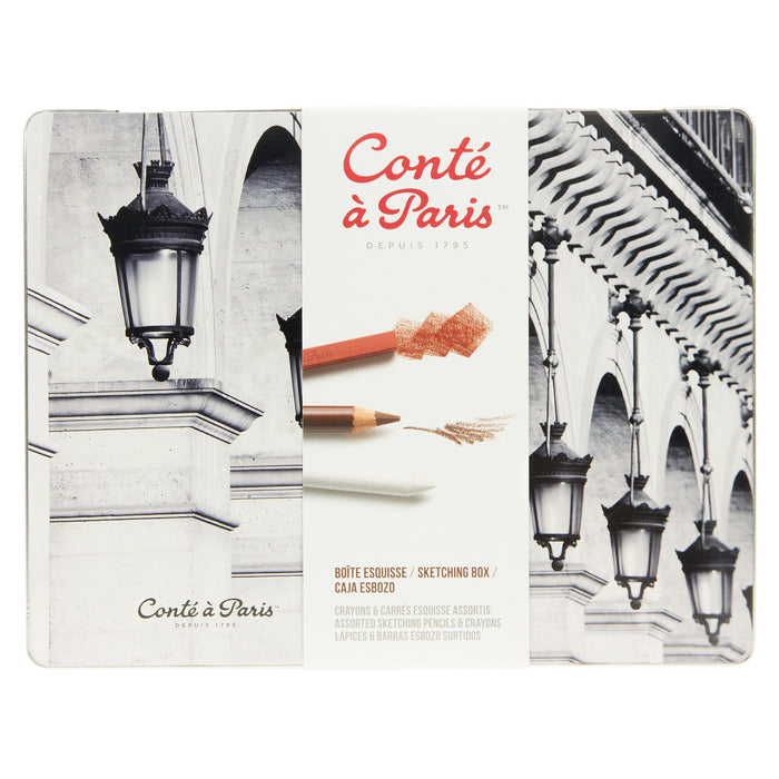 Conte' Sketching Box