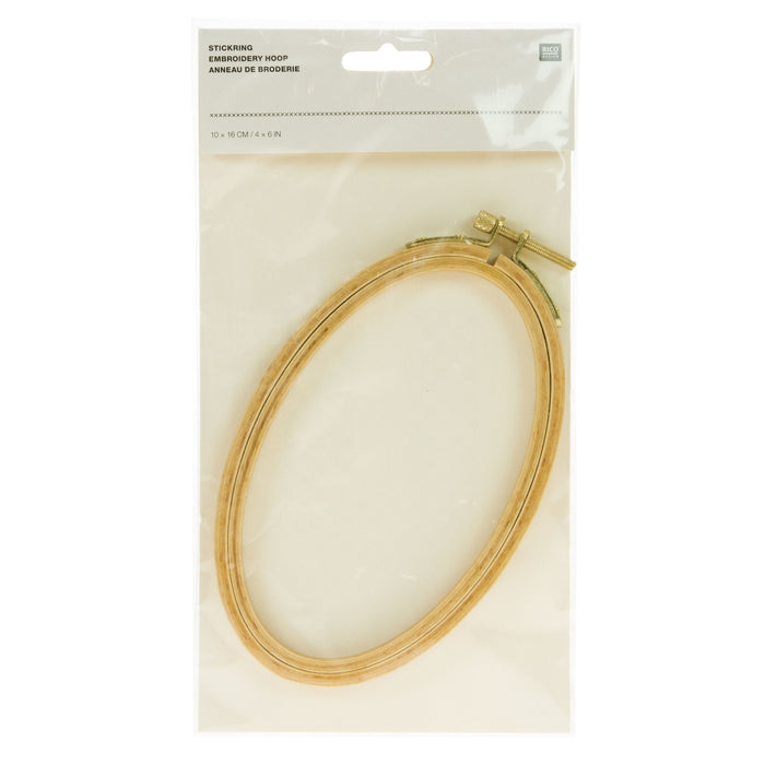 Rico Embroidery Hoop Oval 4" x 6"