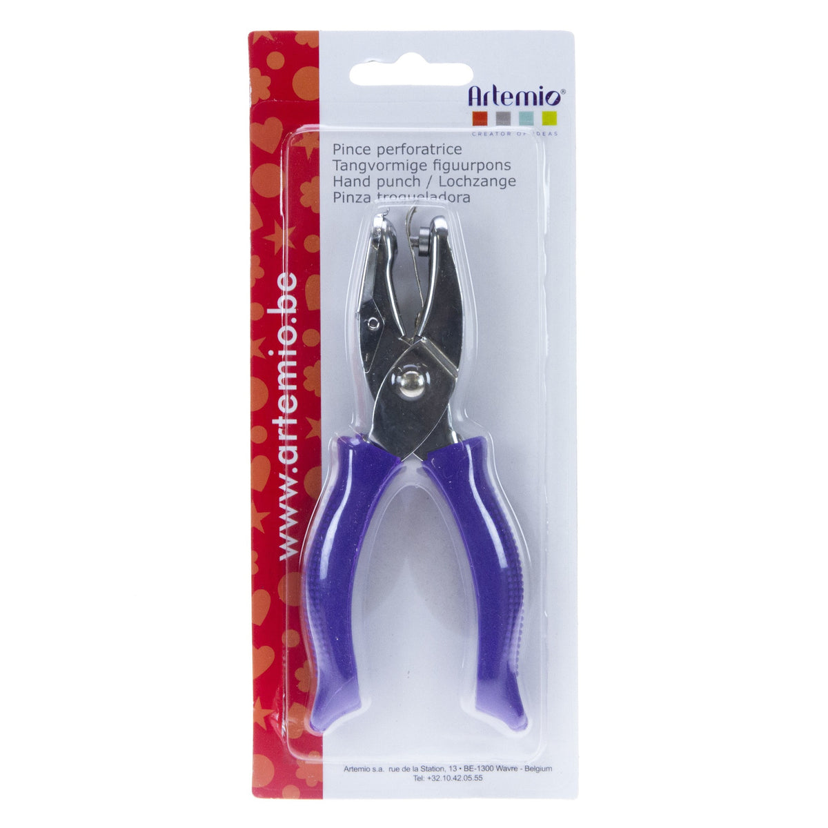 Artemio Mini Hendel Punch 1 Cm Cirkel Roze - Pons Voor Papier En Scrapbooking