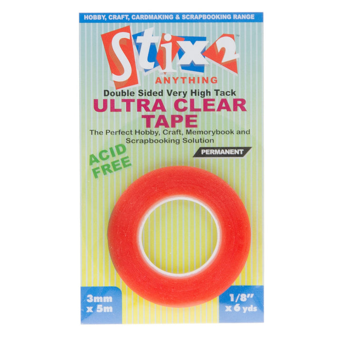 Stix 2 3mm Ultra Clear D/s Tape