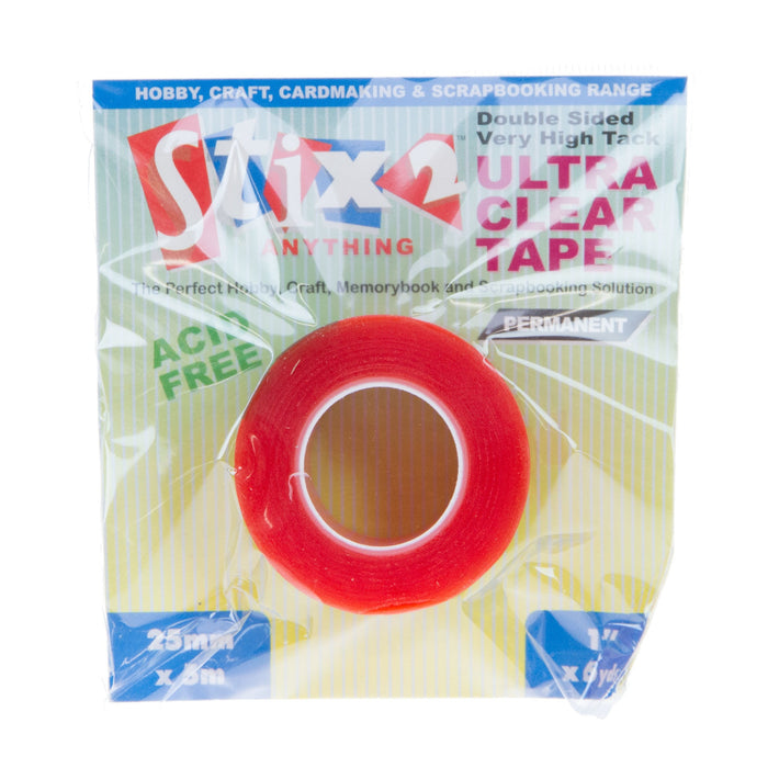 Stix 2 25mm Ultra Clear D/s Tape