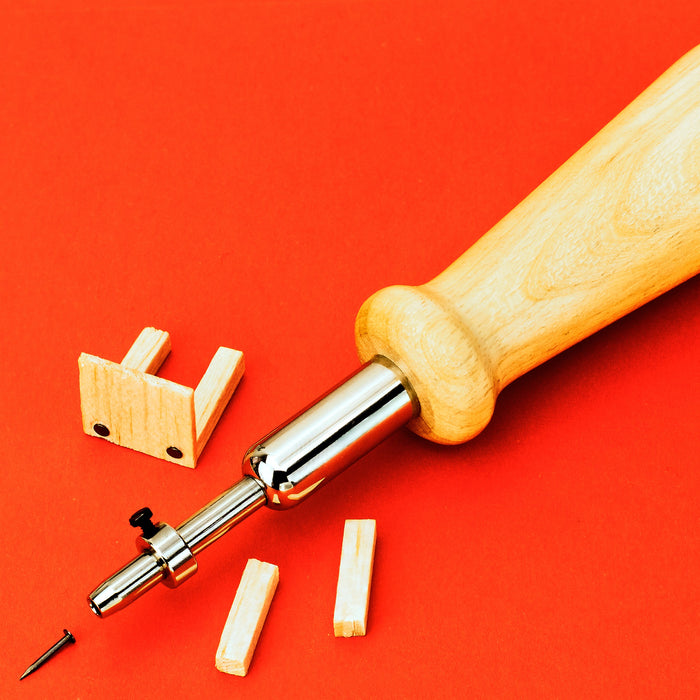 Pin Pusher (Wood Handle) + Depth Stop