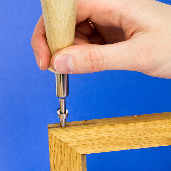 Pin Pusher (Wood Handle) + Depth Stop