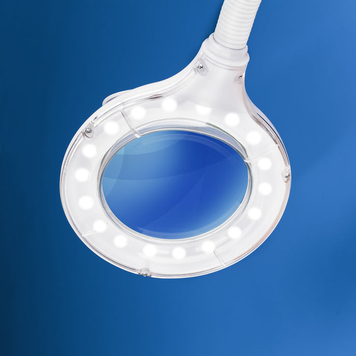 Led Compact Magnifier Table Lamp With Insert Lens