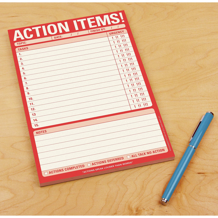 Action Items! Notes Pad