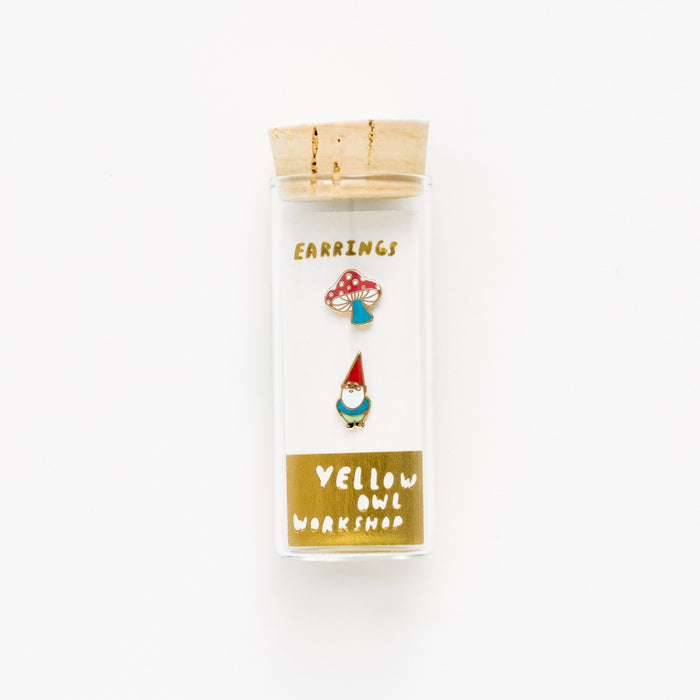 Yellow Owl Workshop - Gnome & Mushroom Earrings