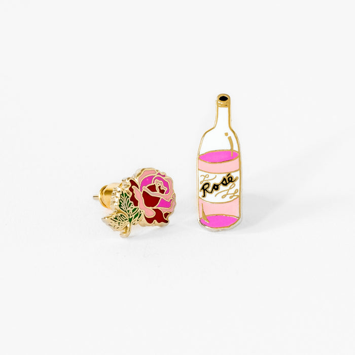 Yellow Owl Workshop - Rose & Rosé Earrings
