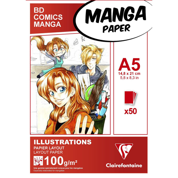 Manga Illustrations Pad A5