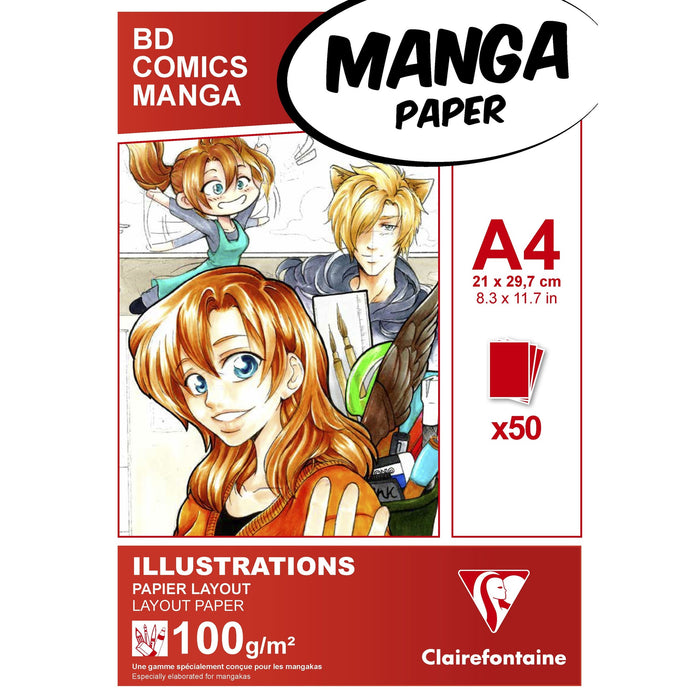 Manga Illustrations Pad A4