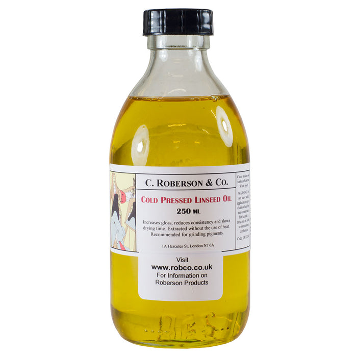 Roberson Cold Pressed Linseed Oil 250 ml