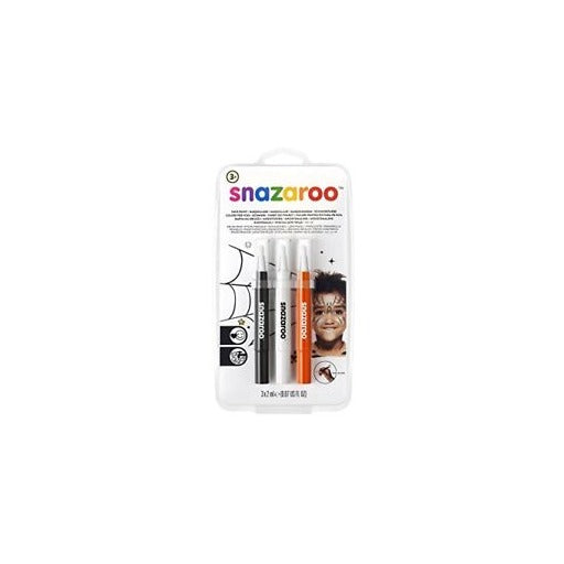 Snazaroo Face Paint Brush Pen - Halloween - Pack of 3