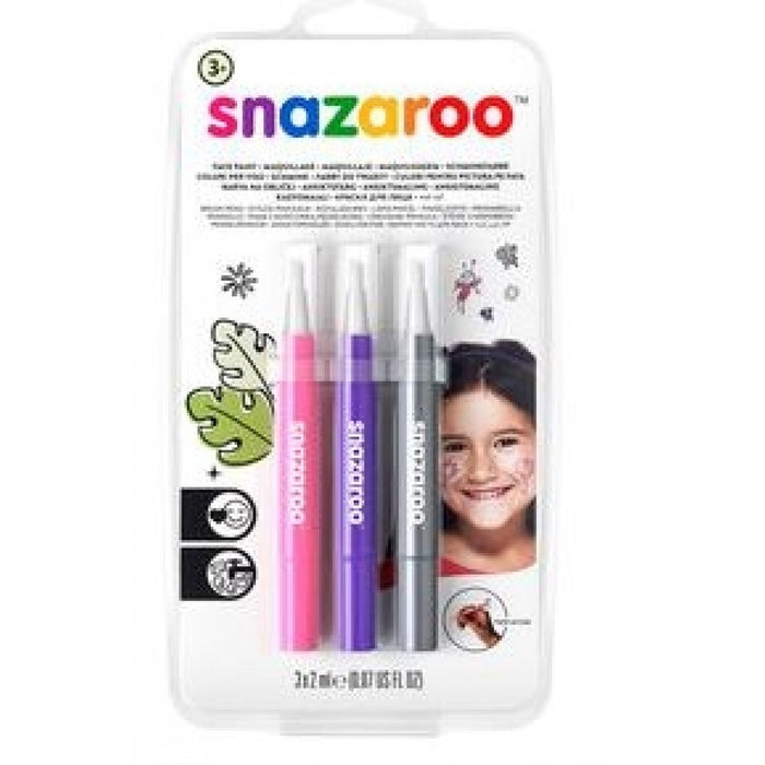 Snazaroo Face Paint Brush Pen - Fantasy - Pack of 3