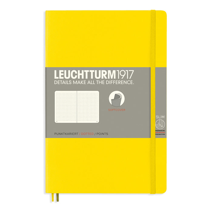Leuchtturm1917 Paperback Notebook (B6+) - Lemon - Dotted