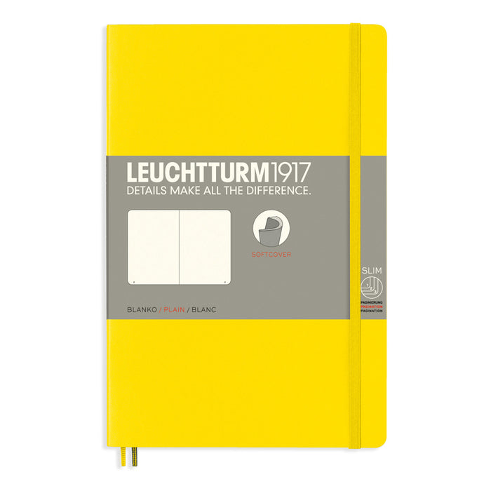 Leuchtturm1917 Paperback Notebook (B6+) - Lemon - Plain