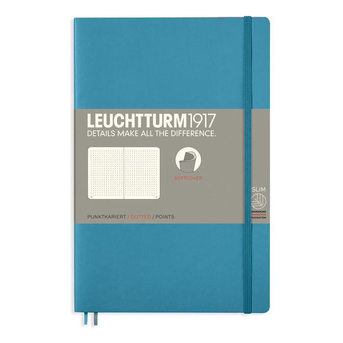 Leuchtturm1917 Paperback Notebook (B6+) - Nordic Blue - Dotted