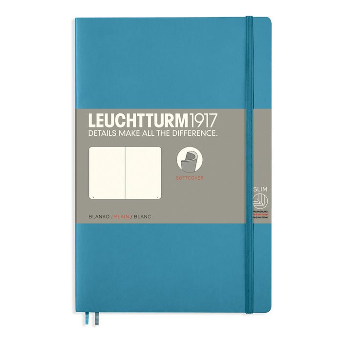 Leuchtturm1917 Paperback Notebook (B6+) - Nordic Blue - Plain