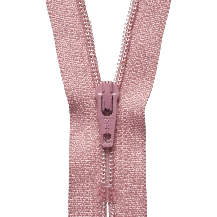 Nylon Dress and Skirt Zip - 18cm - Dusky Pink