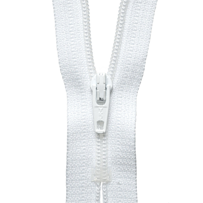 Nylon Dress and Skirt Zip - 46cm/18.11in - White