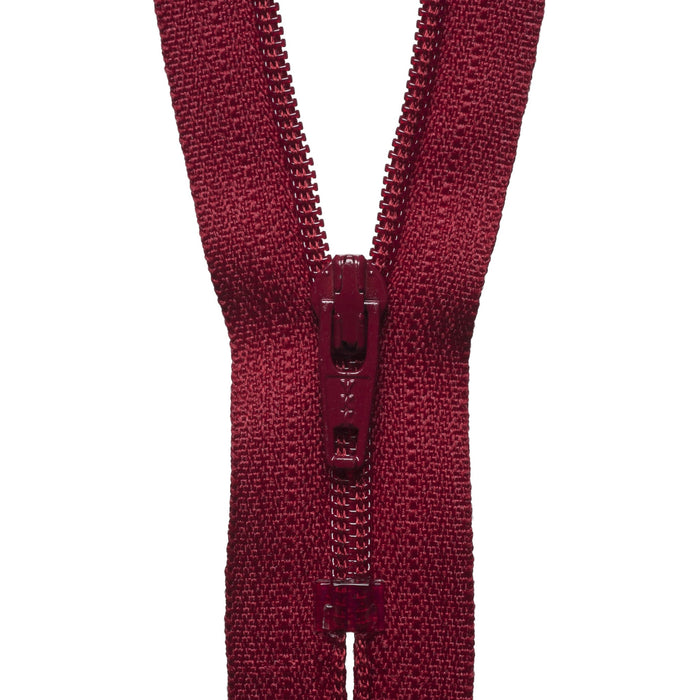 Nylon Dress and Skirt Zip - 18cm - Scarlet Berry