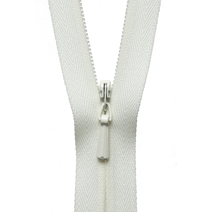 Concealed Zip - 56cm - Cream