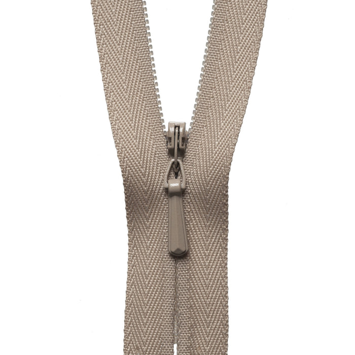 Concealed Zip - 23cm - Fawn