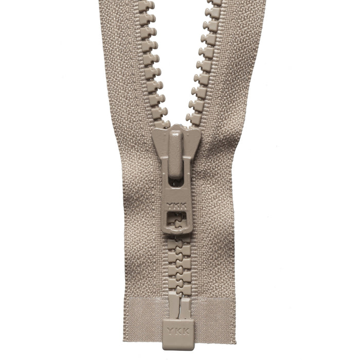 Vislon Heavyweight Open End Zip - 66cm - Fawn